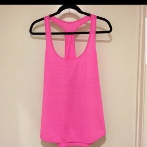 Pink lululemon workout tank